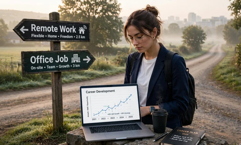 remote work vs office jobs