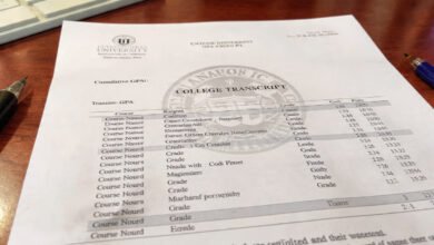 college transcript