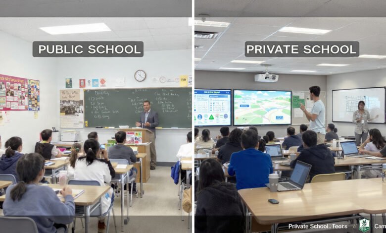 public vs private schools